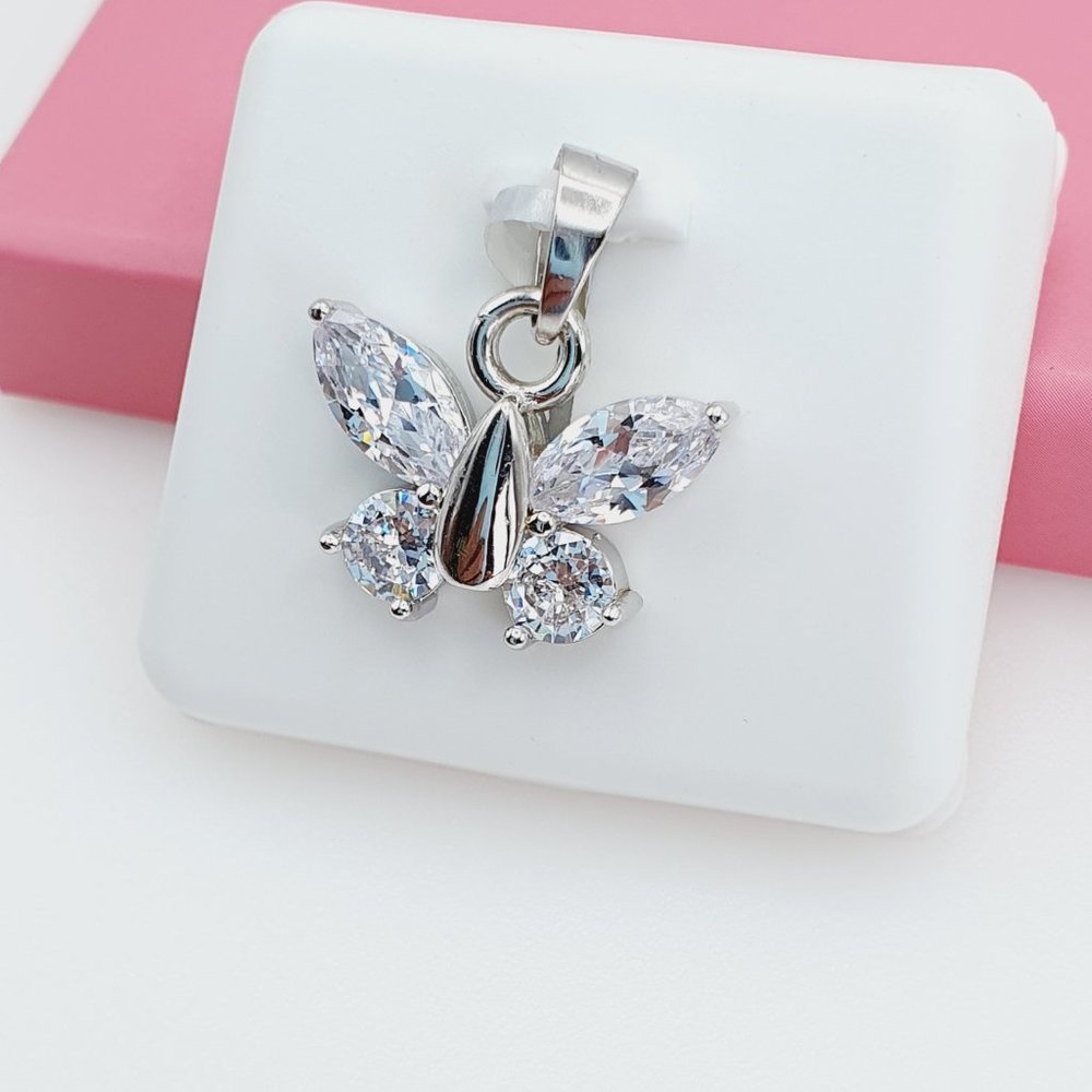 925 Sterling Silver Cubic Zirconia Pendant, U19254450 - Picture 8 of 11